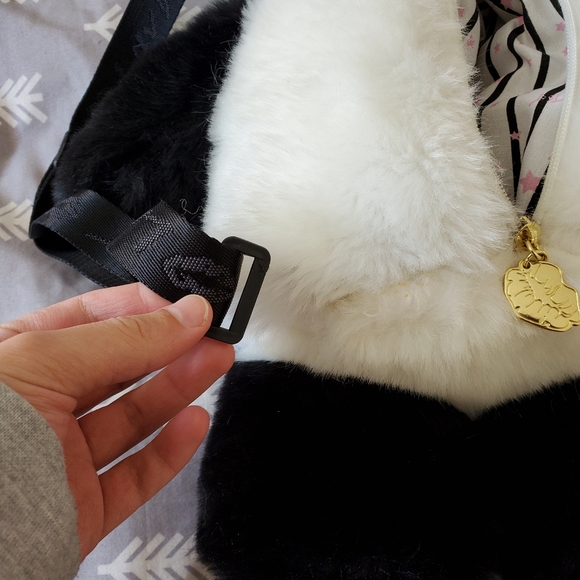 Betsey Johnson Plush Panda Backpack - Picture 3 of 4